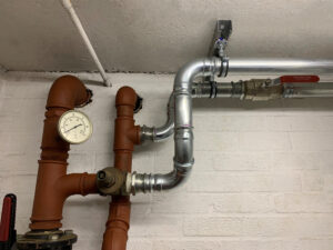 Plant room pipework