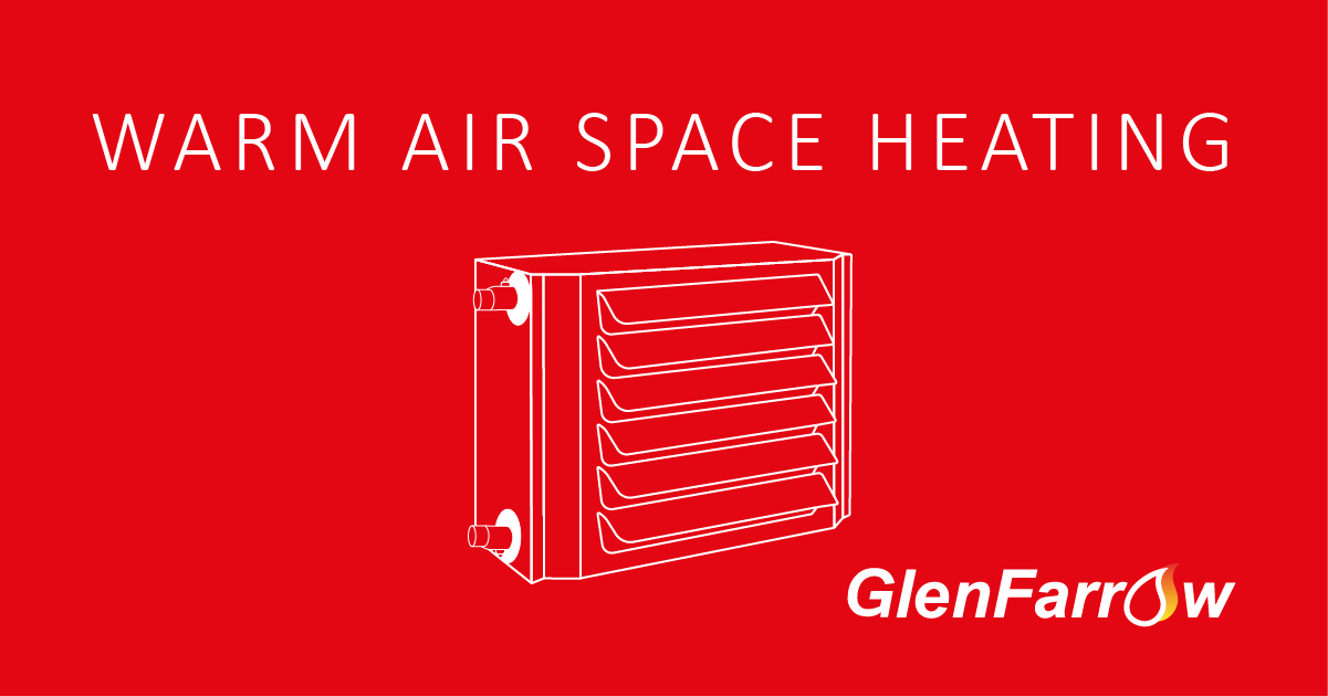 Air space water heating graphic for commercial buildings