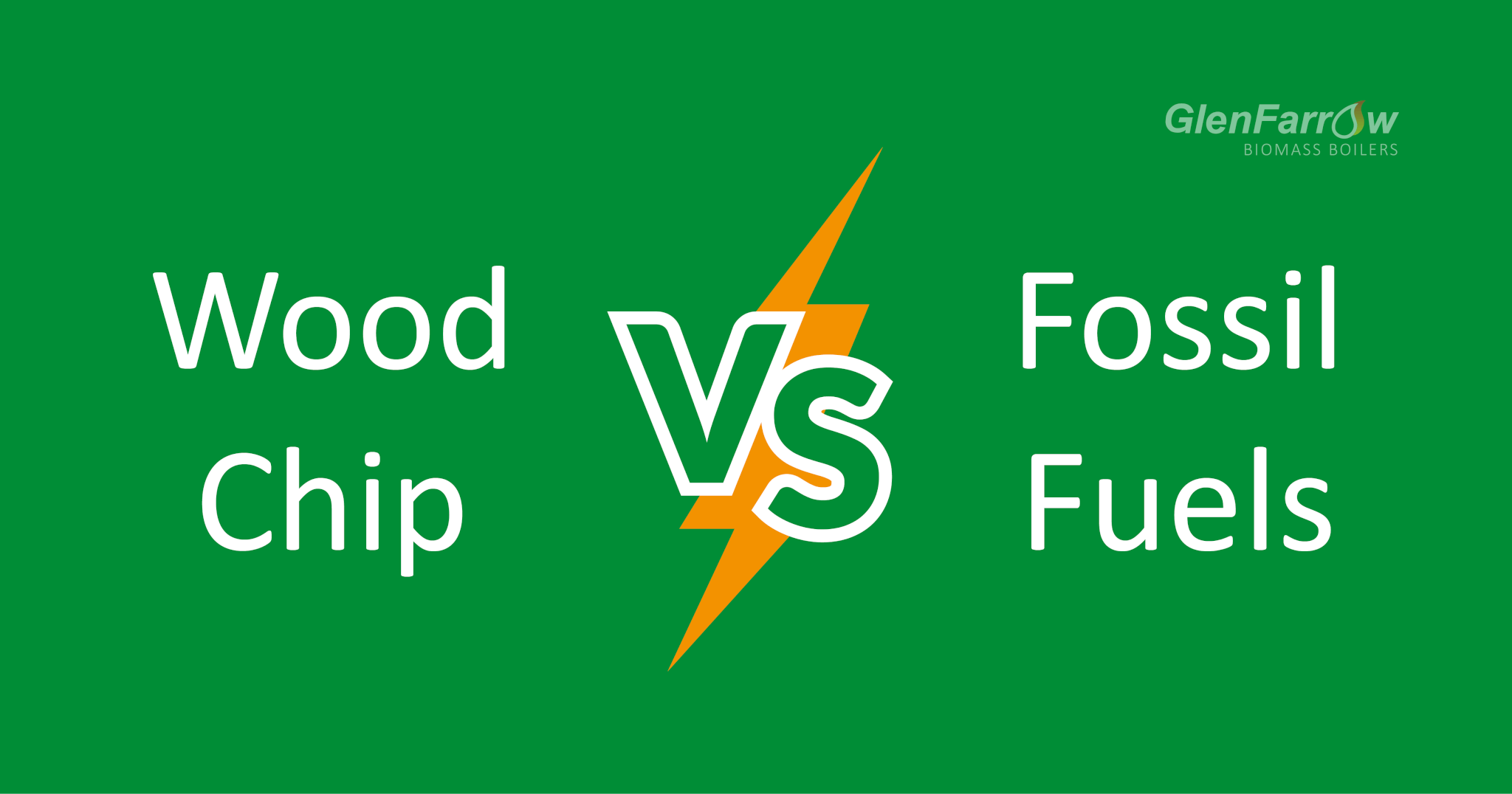 Wood chip vs fossil fuels graphic